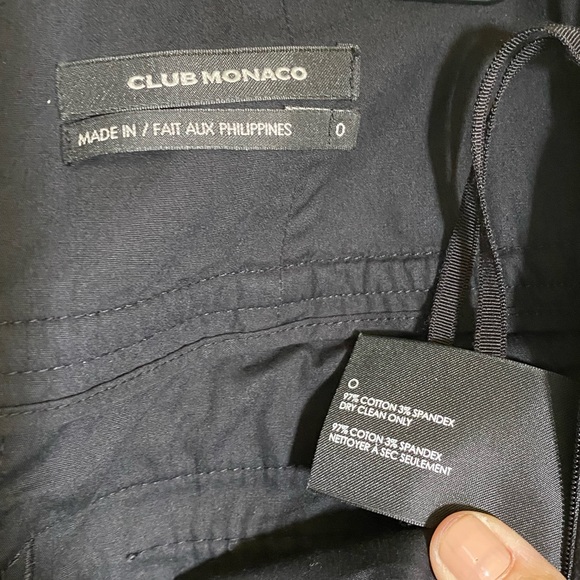 Club Monaco Black Sailor Flared Pants - Picture 5 of 5